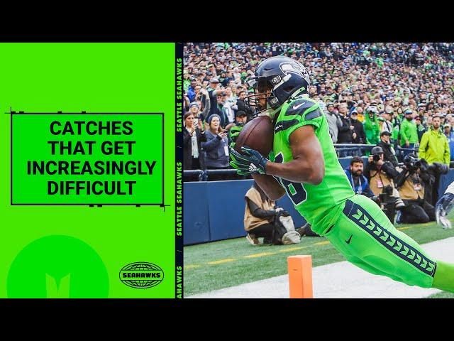 Seahawks Catches That Get Increasingly Difficult