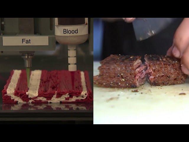 This 3D-Printed Meat Cuts Like Steak