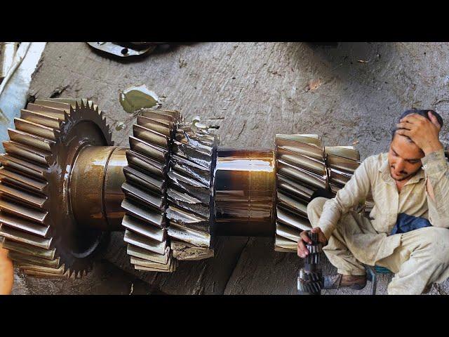 How To Repair Broken Gear Teeth | Broken Gearbox Repair With Small Tool