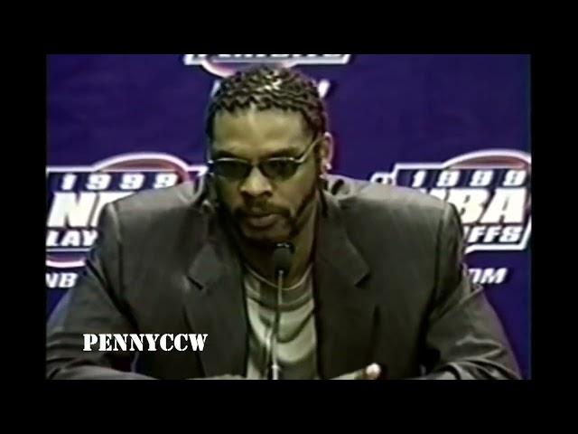 Latrell Sprewell Postgame Press Conference Interview (1999 ECF Playoffs Game 5 on NBC)