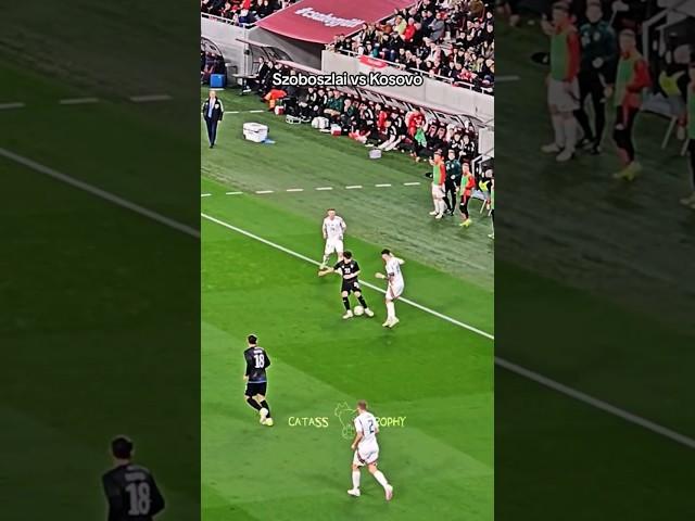 Szoboszlai dribbling vs Kosovo #szoboszlai #football #skills #nutmeg