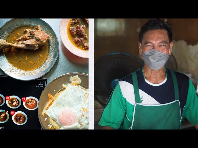 Phuket's ROTI MASTER  70 Year Old Thai Street Food at Roti Taew Nam Phuket Town