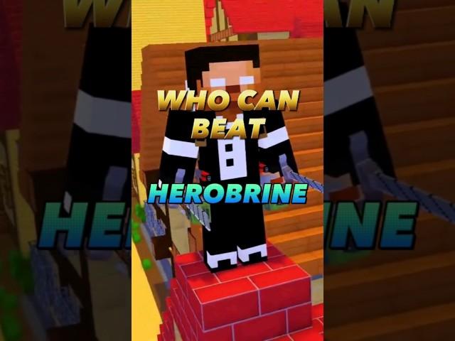 Who Can Beat Herobrine  ? [ Gigachad Edit ] #zakiexdgaming #herobrine #shorts