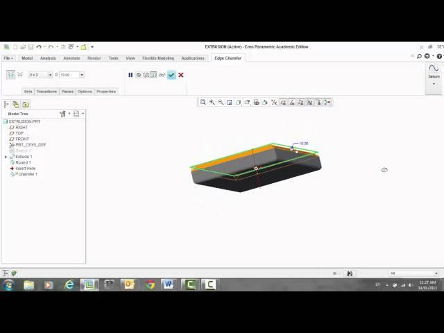 5 0 Creo Parametric Chamfer Feature