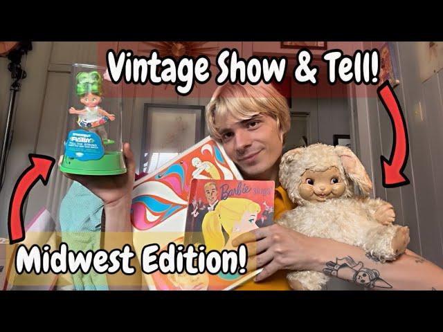 Vintage Finds From the Midwest! Show and tell, Vintage resale, Birthday Haul! Rushton Plush Found!