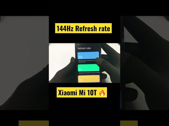 Xiaomi Mi 10T || 144Hz Refresh rate #shorts