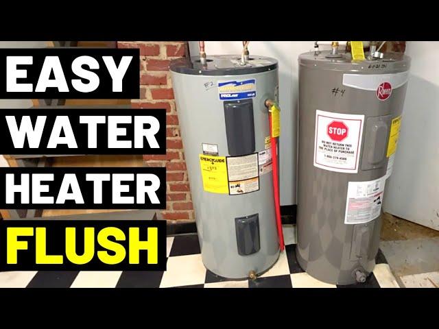 2 EASY WAYS To Flush/Drain WATER HEATERS! (Pro Plumber Tips For Flushing Your Water Heater GAS/ELEC)