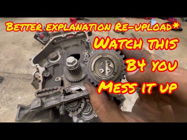 2.0t tsi tfsi critical Balance Shaft Timing chain repair Audi VW 1.8t caeb ccta !every 8 rotations!