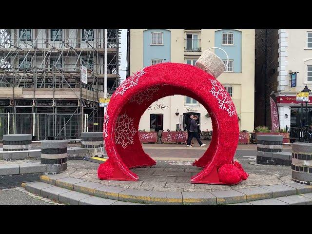 Poole Maritime Christmas Light Trail at Poole Quay Dorset 2024