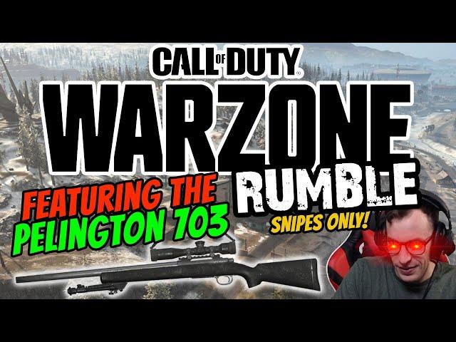 Call Of Duty Warzone Rumble?! 50v50 TDM Action - Featuring the OP Pelington 703 Sniper Rifle!