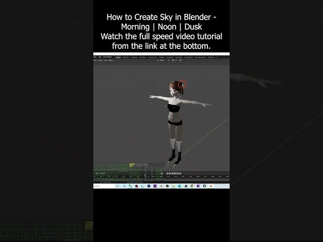 How to Create Sky in Blender 3.6 - Morning | Noon | Dusk - Tutorial #blender #sky #tutorial #hdri