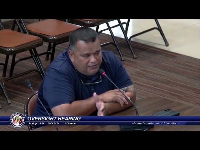 Oversight hearing held for Guam Department of Education