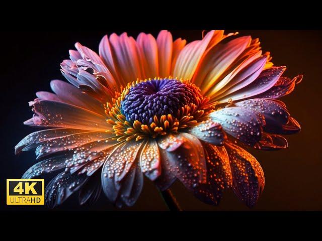 Captivating Flowers Blooming Time lapse in 4K Video Ultra HD with Relaxing Music
