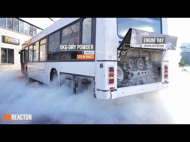 Reacton R107 Bus & Coach Fire Suppression Discharge (Volvo B10)