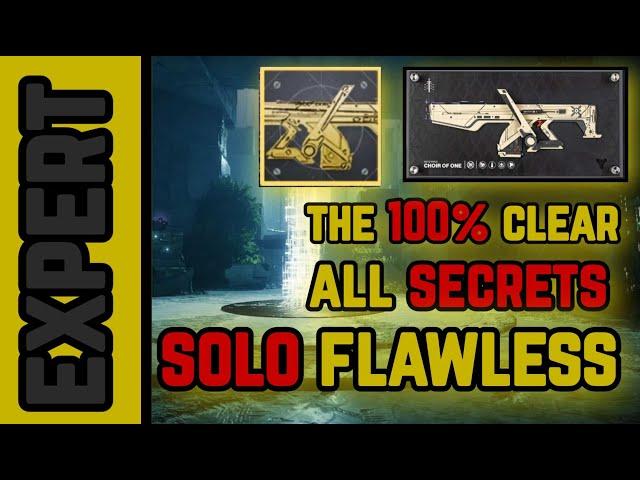 100% Clear All Secrets Solo Flawless EXPERT Encore Overture Exotic Mission Banshee Quest + Catalyst