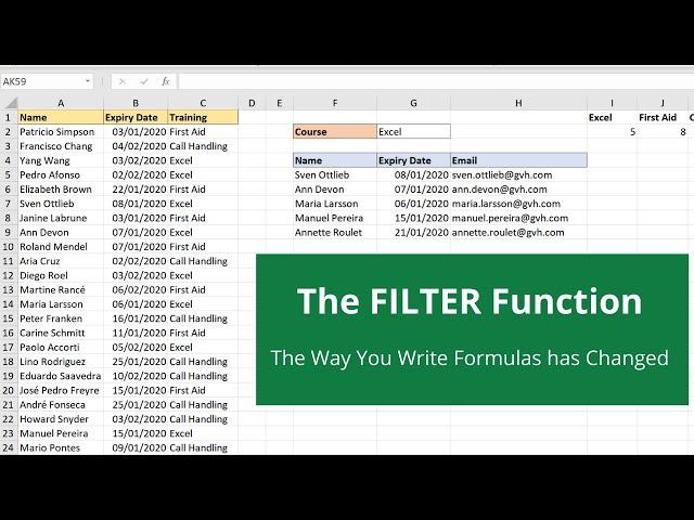 Excel FILTER Function - Is this the Best Excel Function?