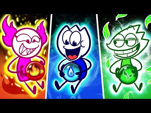 Fire, Water, Earth and Air | Four Elements Super Power of Max | Max's Puppy Dog Cartoon