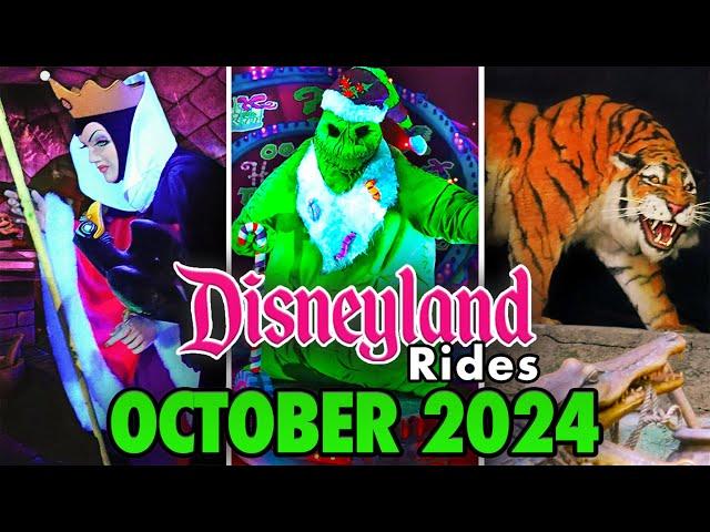 Disneyland Rides - October 2024 POVs [4K60 FPS]