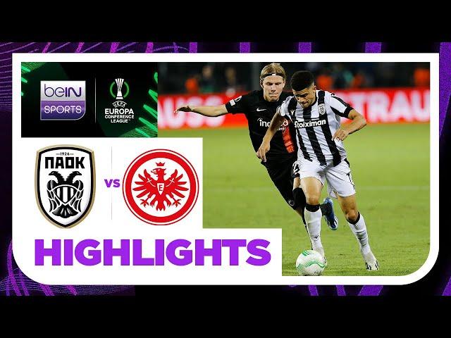 PAOK v Eintracht Frankfurt | Europa Conference League | Match Highlights