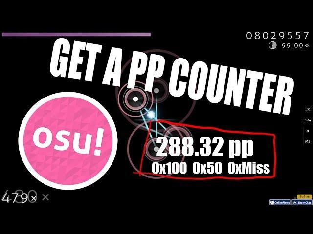 Get a PP counter in Osu without OBS