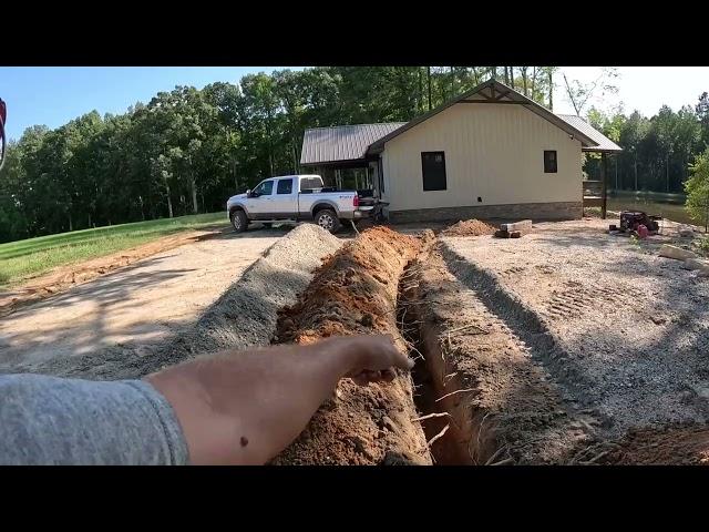 Cabin Is Finishing Up: More Trenching And Wall Backfill