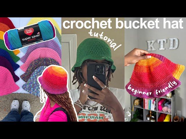 how to: crochet bucket hat | beginner friendly tutorial