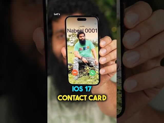 iOS 17 New Contact card feature #ios17