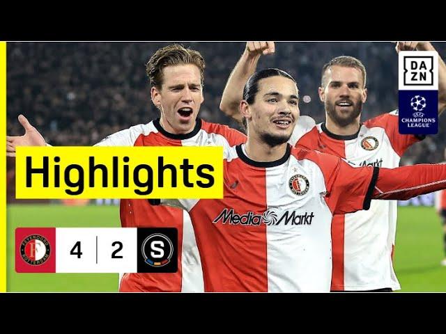 Feyenoord Rotterdam - Sparta Prag | UEFA Champions League | DAZN Highlights