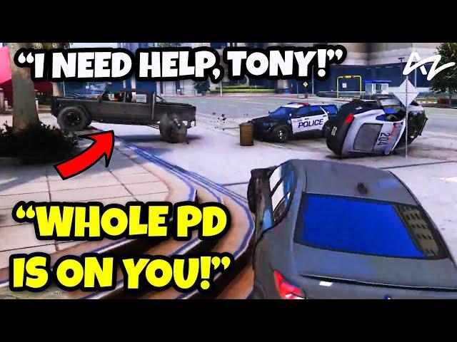 AnthonyZ Comes To The Rescue Of Mr K Against The Whole PD! | GTA 5 RP NoPixel