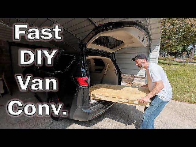 Quick RENTAL Van Conversion : Use Over and Over