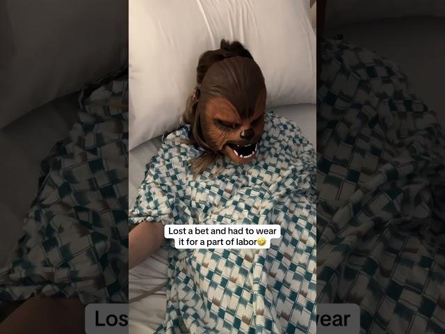 The worst place to wear a Chewbacca mask 