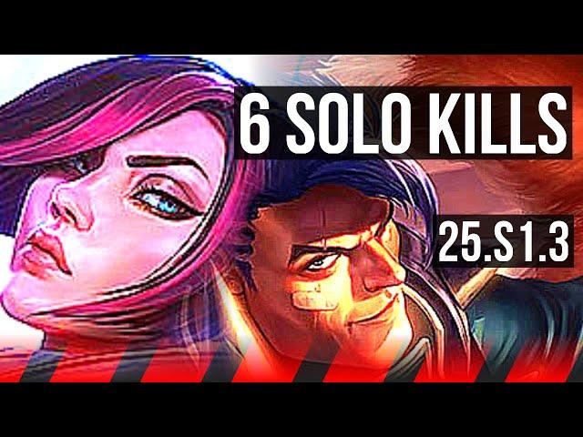 FIORA vs DARIUS (TOP) | 6 solo kills, 9/1/0, Legendary | KR Challenger | 25.S1.3