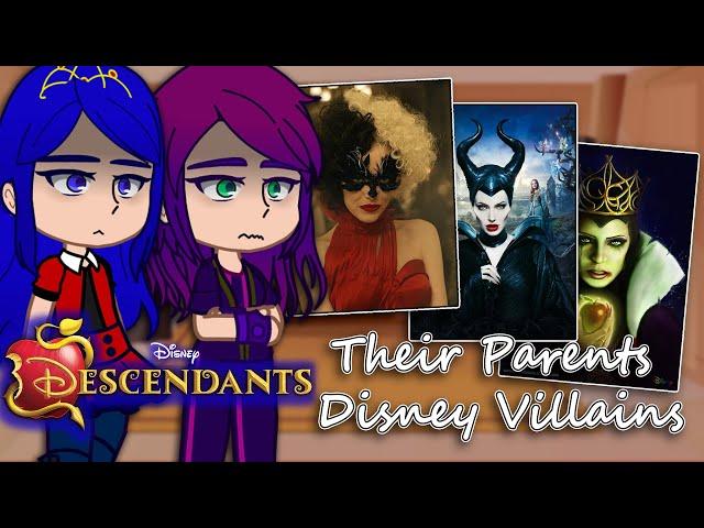 Descendants React To Their Parents [Disney Villains]| Gacha Club | Full Video