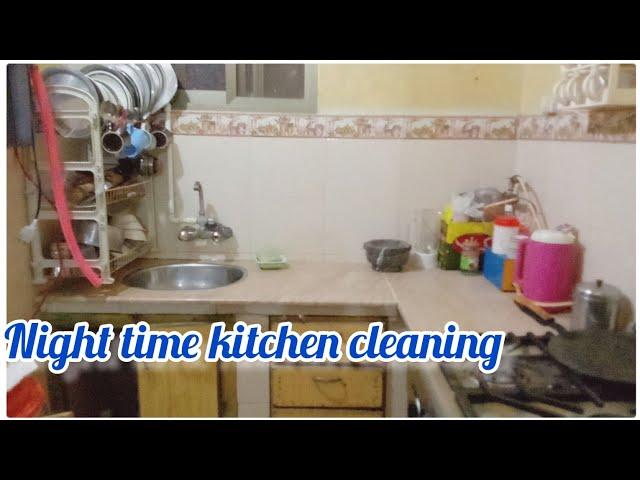 Night time kitchen cleaning routine | ulfat sharmeen vlog