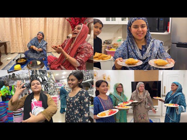 Finally Naja khala ke liye SAMOSE bana diye | SABKO kaise lage? | party at home