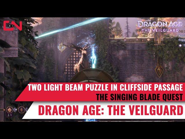 Two Light Beam Puzzle in Cliffside Passage - The Singing Blade Dragon Age The Veilguard