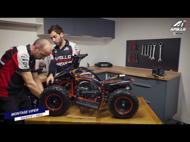 Unboxing & Instructions de montage - Pocket quad 49cc Viper - Apollo Motors