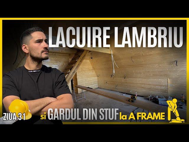 Ziua 31 ️ Cat costa o cabana A Frame de la A la Z⁉️  | Lacuim lambriul si facem gardul din stuf