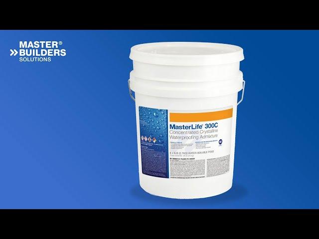 MasterLife 300C Admixture: Waterproof Packaging