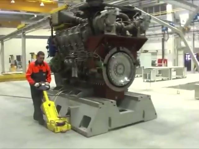 Moving Diesel engine with Tuggers