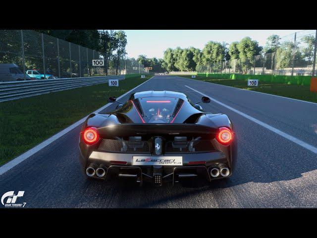 Gran Turismo 7 | Ferrari Laferrari Aperta '16 - Monza Full Course [4K PS5Pro]