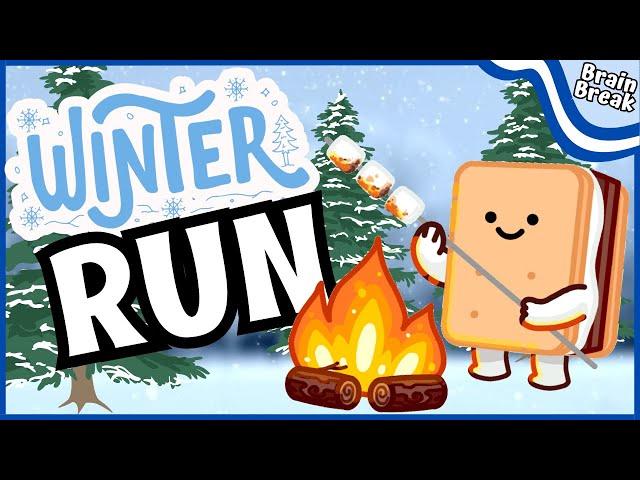 Winter run! ‍️️ Winter Chase ️ Winter Brain Break ️ Just dance ️ Winter Games for Kids