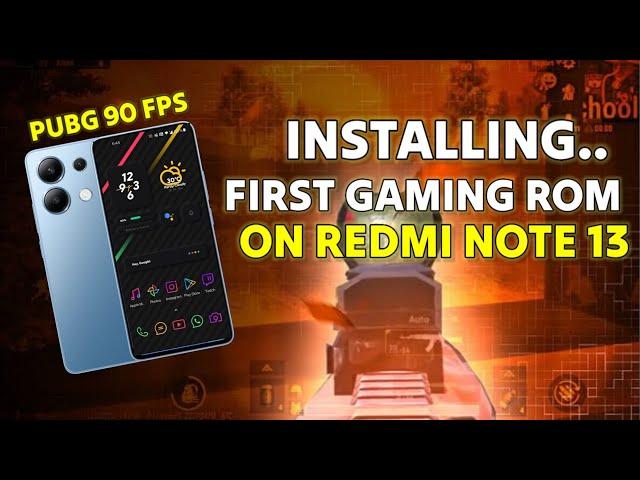 Install Gaming ROM on Redmi Note 13 | CrDroid custom ROM for Redmi Note 13 | Best custom ROM RN13