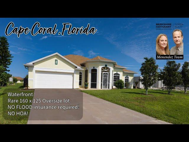 Fantastic Custom Home on a Canal Front Overside Lot.