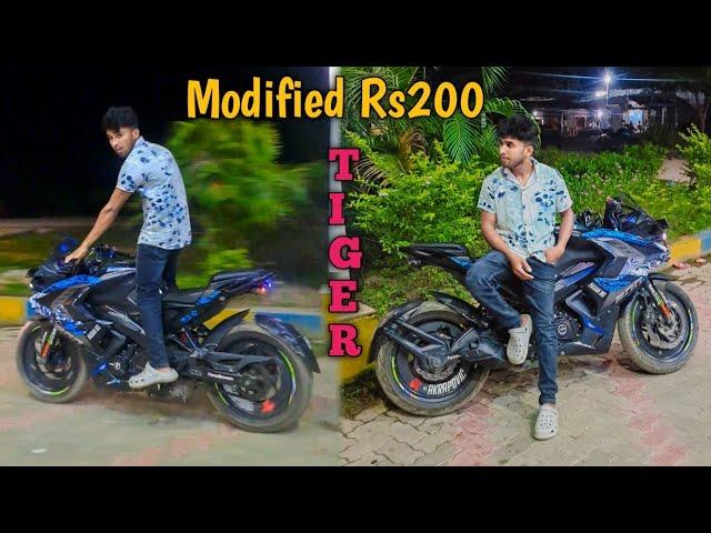 Rs200 modification details  gopro super mod view !