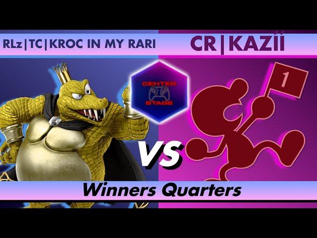 Center Stage Arcadian #2 - RLz TC KROC IN MY RARI (K. Rool) vs CR KAZÍÍ (Game & Watch) - Smash SSBU