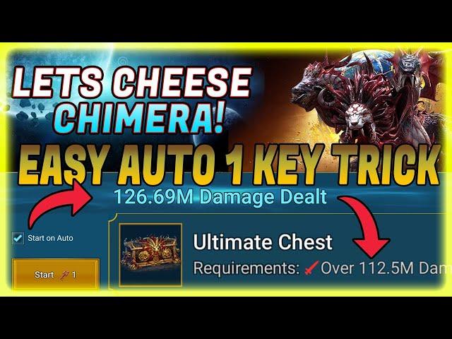 LETS CHEESE CHIMERA! USE THIS TRICK FOR 1 KEY UNM! TEST SERVER! Raid: Shadow Legends