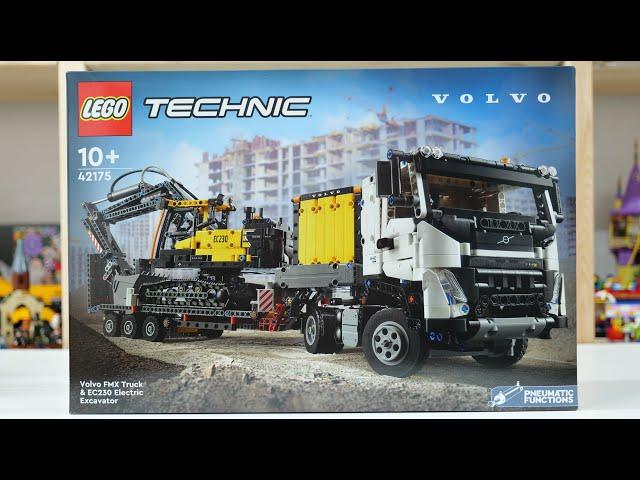 LEGO Technic 42175 Volvo FMX Truck & EC230 Electric Excavator - LEGO Speed Build Review