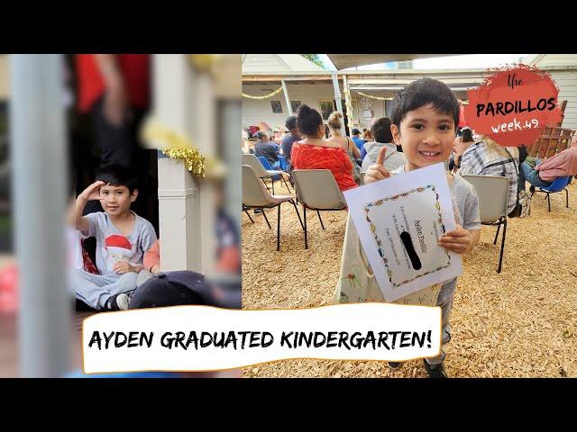 Ayden's kinder graduation & Christmas party - week 49 | The Pardillos