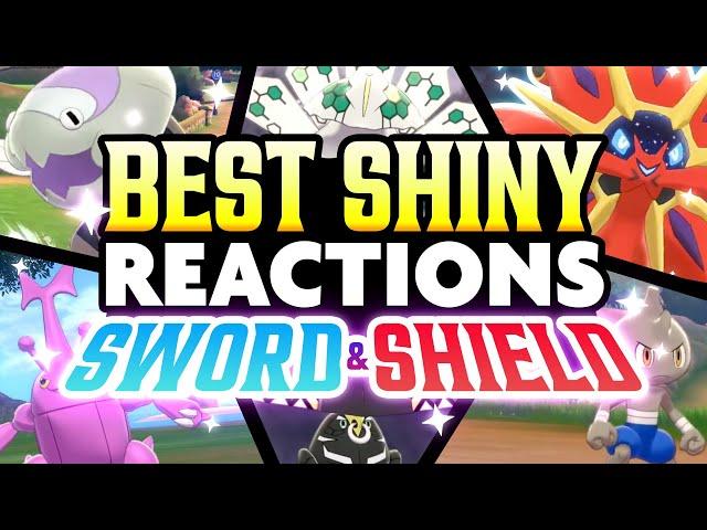 The BEST SHINY REACTIONS in POKEMON SWORD and SHIELD! Shiny Montage!